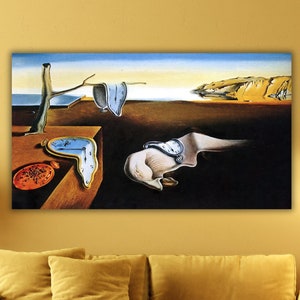 Salvador Dali The Persistence of Memory 1931 Poster Art Canvas,Fine Art Print,Modern Wall Art,Housewarming Gifts,Dali Vintage Art Print