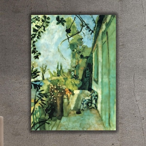 Henri Matisse The Terrace Saint-Tropez Poster/Canvas Wall Art,Henri Matisse The Terrace View Print Art,Henri Matisse Artworks,Famous Arts