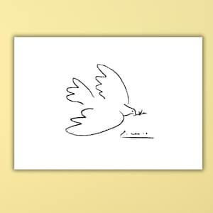 pablo picasso Dove of Peace (1949) painting Canvas Art Print,Museum of Modern Wall Art,Vintage Exhibition art Poster Print,vintage art print