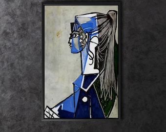 パブロ・ピカソ、緑の椅子に座るシルヴェット・ダヴィッドの肖像 1954