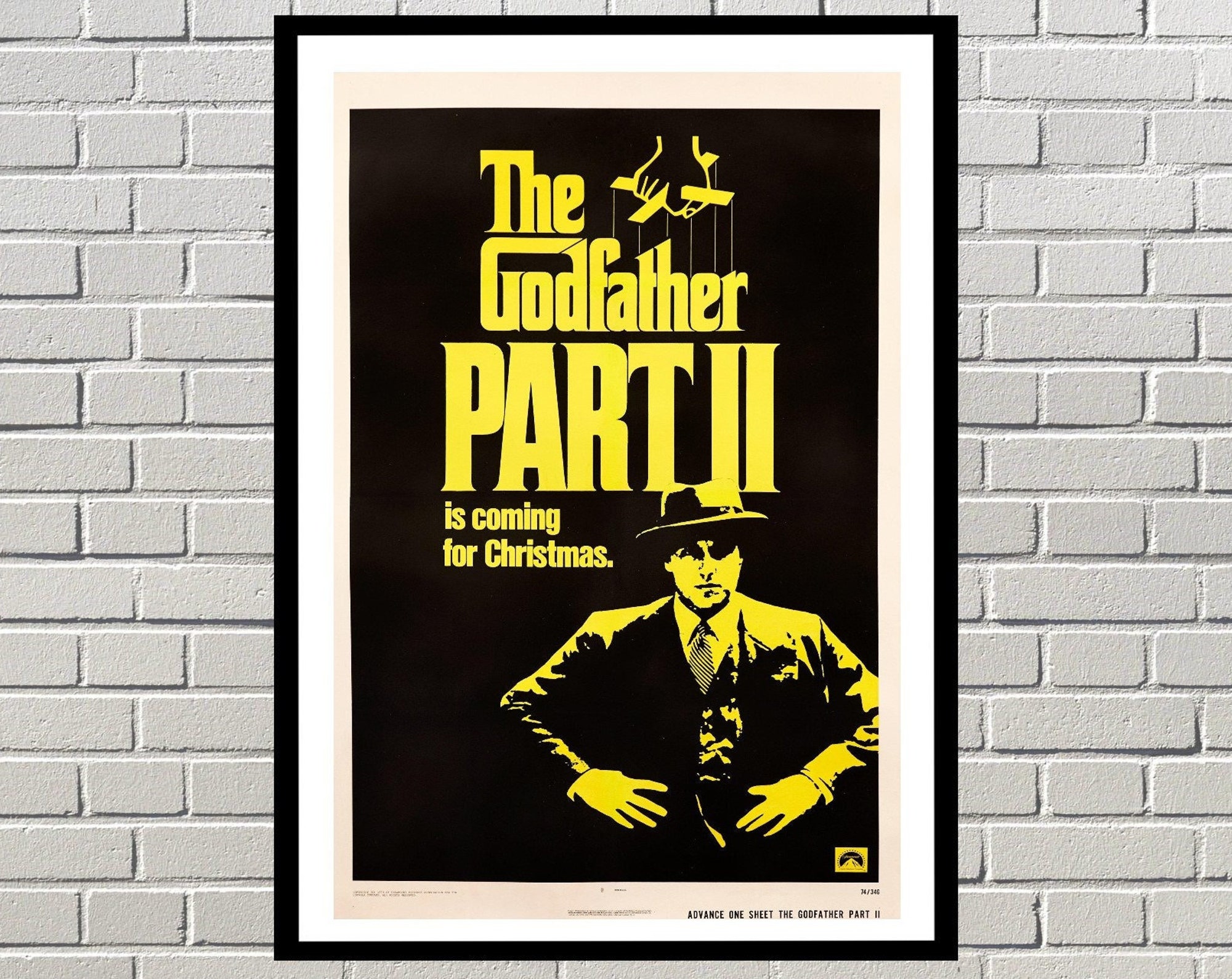 Discover The Godfather Movie Art Poster,The Godfather Canvas Wall Art, Marlon Brando Al Pacino Poster