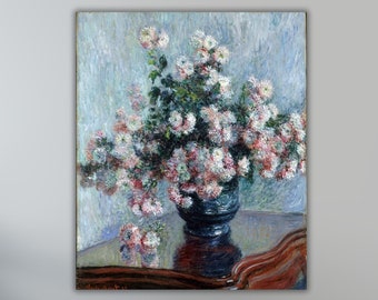 Impression d'art affiche de fleurs de Claude Monet, affiche de fleurs de Claude Monet, impression d'affiche de fleurs, arts de la peinture de Monet, oeuvres d'art de Monet
