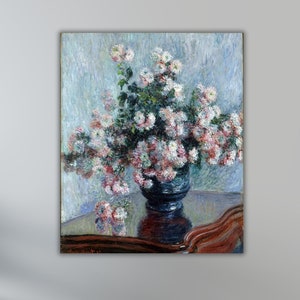 Claude Monet Flowers Poster Art Print,Claude Monet Fleurs Poster,Flowers Poster Print,Monet Painting Arts,Monet Artworks