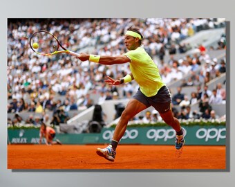 Rafael Nadal Canvas Wall Art,Rafael Nadal Poster Print Art,Motivation Art,Sports Room Art,Gift for Tennis,Tennis Wall Art Decor,Tennis Print