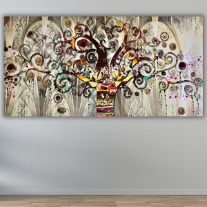 Gustav Klimt Tree Of Life Poster/Canvas Art,Reproduction Print,Gustav Klimt Reproduction,Classic Wall Art,Symbolism Art Nouveau Painting Art