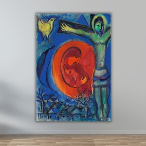 Marc CHAGALL Canvas Wall Art,Vintage Art Print,Exhibition Poster, Surrealism Wall art Canvas,Modern Wall Art,Marc CHAGALL Poster Wall Art