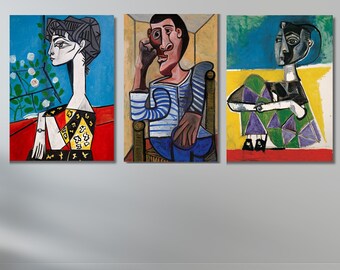 パブロ・ピカソ、赤い肘掛け椅子、1931年、精密複製、美術印刷 - Etsy 日本