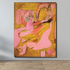 Póster de naturaleza muerta de Willem De Kooning, arte de pared en lienzo, pintura de Willem De Kooning, impresión de reproducción, decoración de oficina, arte moderno en lienzo