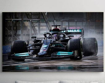 Lewis Hamilton Poster,Lewis Hamilton Canvas Print Art,Formula One F1 Grand Prix,Hamilton Fan Gifts,Lewis Hamilton Canvas Art,Man Cave Decors