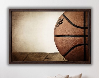 Basketball Wall Canvas Wall Art,Basketball Poster,Basketball Canvas Print,Man Cave Wall Art Decor,Game Room Wall Decor,Basketball Canvas Art