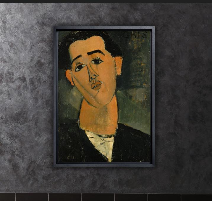 アメデオ・モディリアーニ「フアン・グリスの肖像」アート絵画