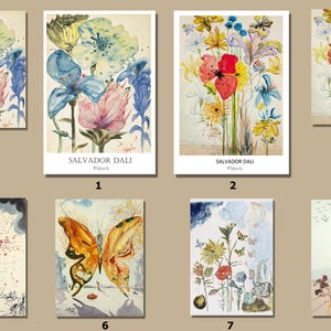 Set of 3 Salvador Dali Canvas Wall Arts,Custom Salvador Dali Paintings Canvas Wall Art,Create Your Own Set of 3,Salvador Dali Artworks Print