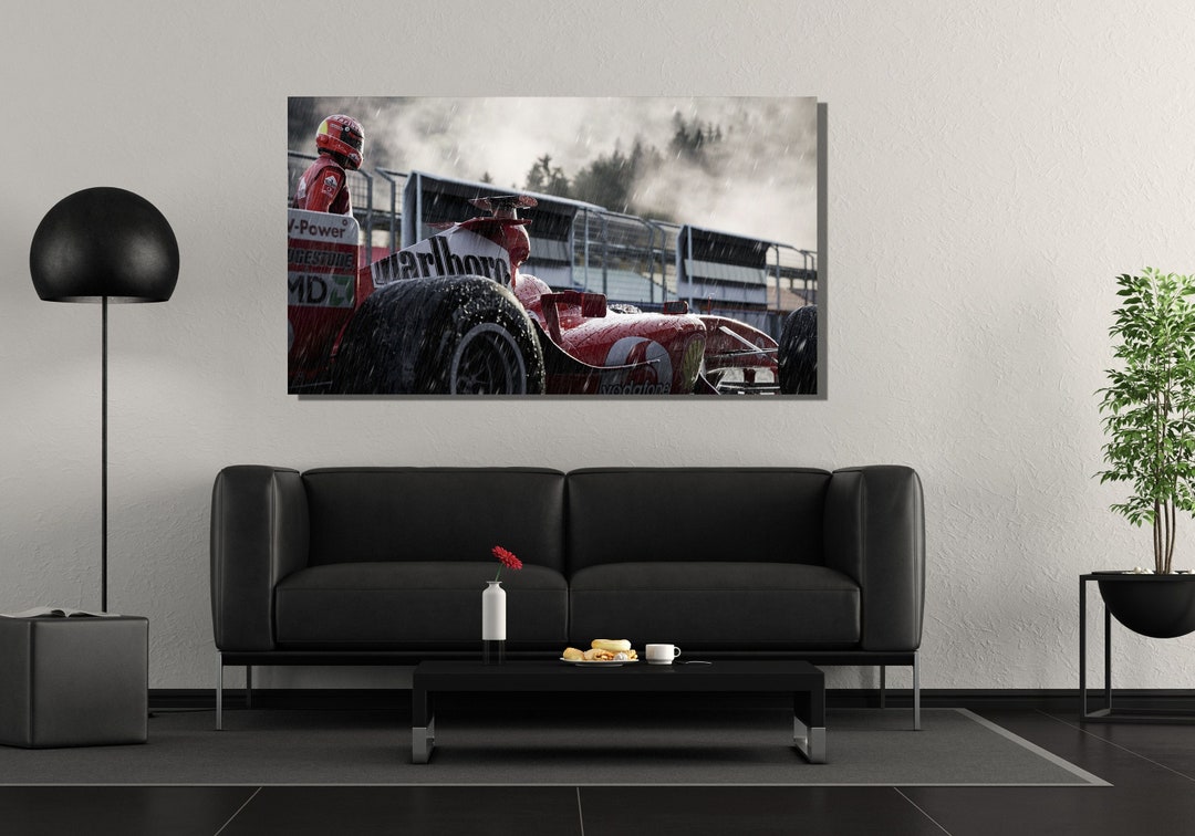 Michael Schumacher Poster Canvas Print Art,michael Schumacher Wall Art ...