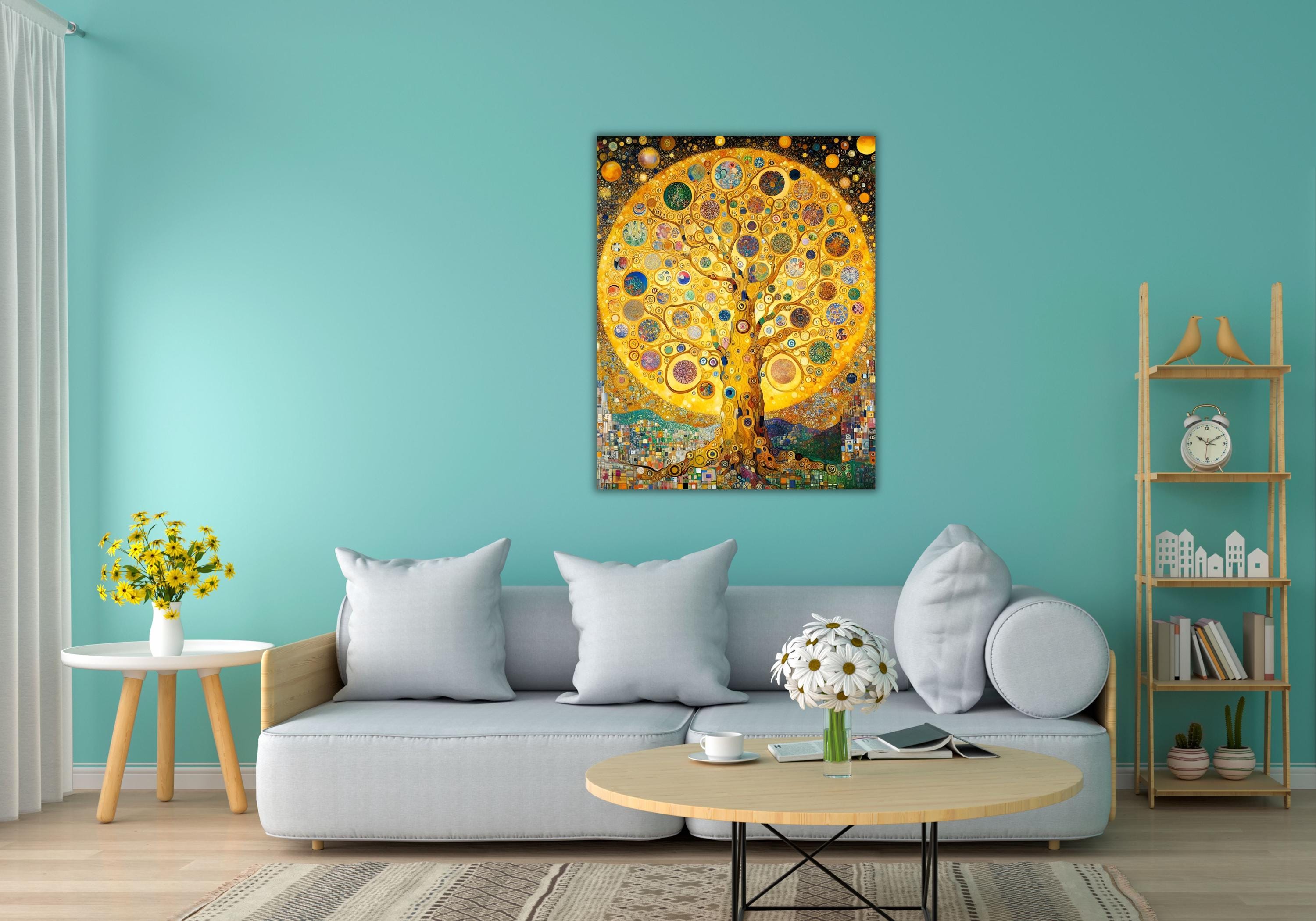 Gustav Klimt the Life of Tree Design Canvas Wall Art Print,gustav Klimt ...