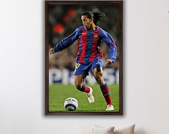 ロナウジーニョ ポスター RONALDINHO アートパネル キャンバス