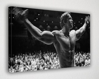 arnold schwarzenegger Poster Art, arnold schwarzenegger Print Art Canvas, arnold schwarzenegger Canvas Wall Art, Gym Motivation Canvas Prints