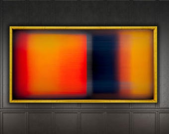 Mark Rothko Red Orange Blue Art Canvas,mark Rothko Vintage