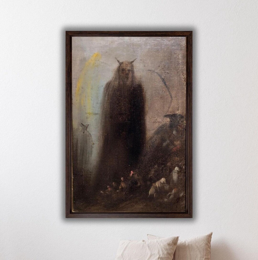 Francisco Goya De Ghostly Vision Poster canvas Art Print exhibition francisco-goya-de-ghostly-vision-poster-canvas-art-print-exhibition
