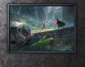 スターウォーズ ポスター 帝国の逆襲 ルークVSダースベイダー スター