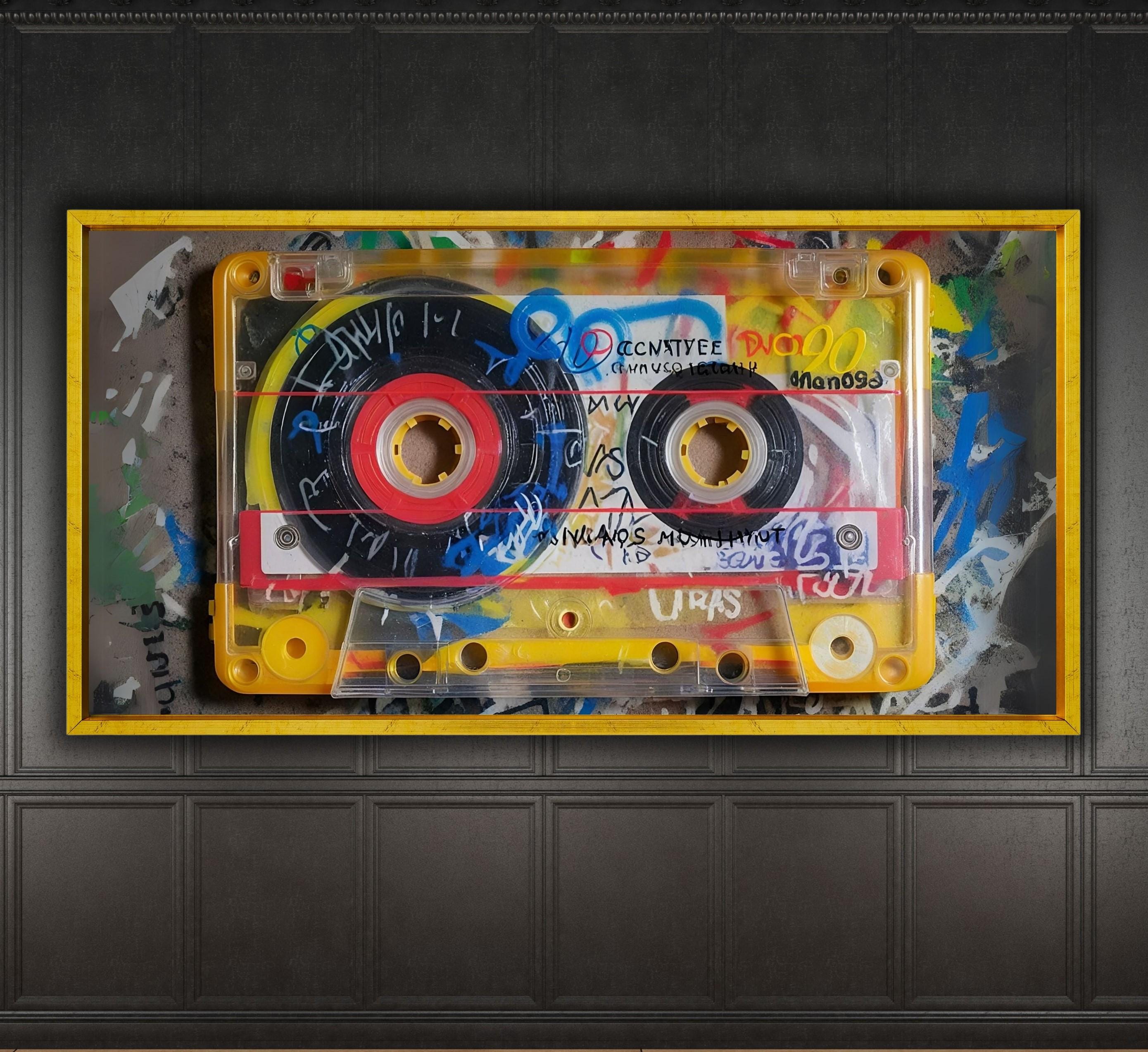 Graffiti Shining Audio Cassette Poster Art Canvas,retro Music