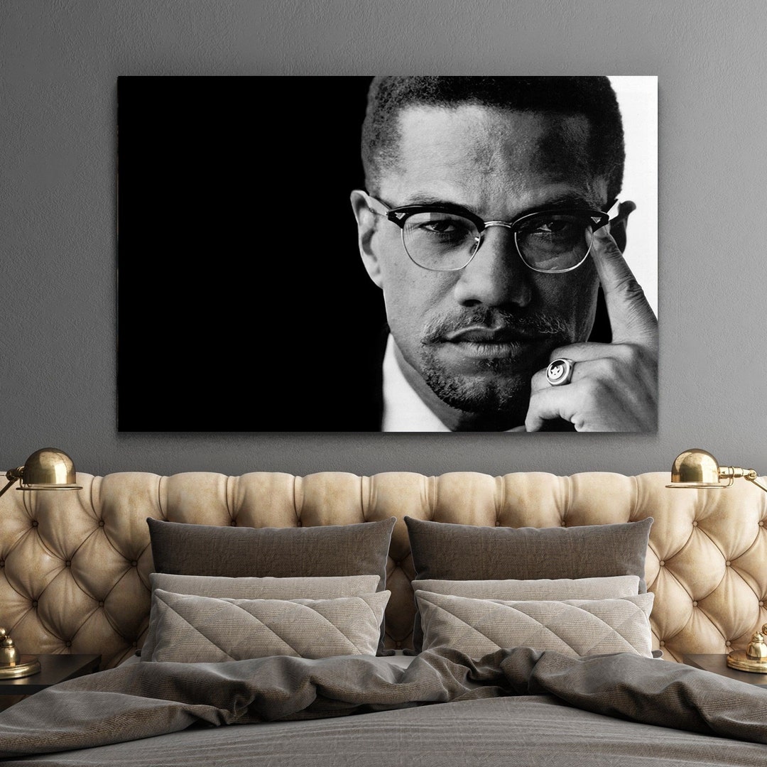 Malcolm X Poster,malcolm X Canvas Wall Art,malcolm X Canvas Print Art
