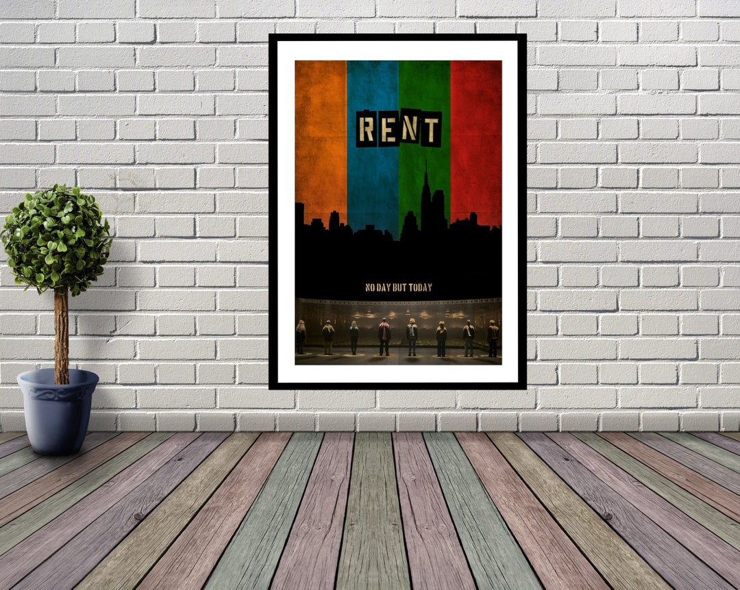 Rent Musical Theatre Art Poster Print,rent Musical Theatre Canvas Wall