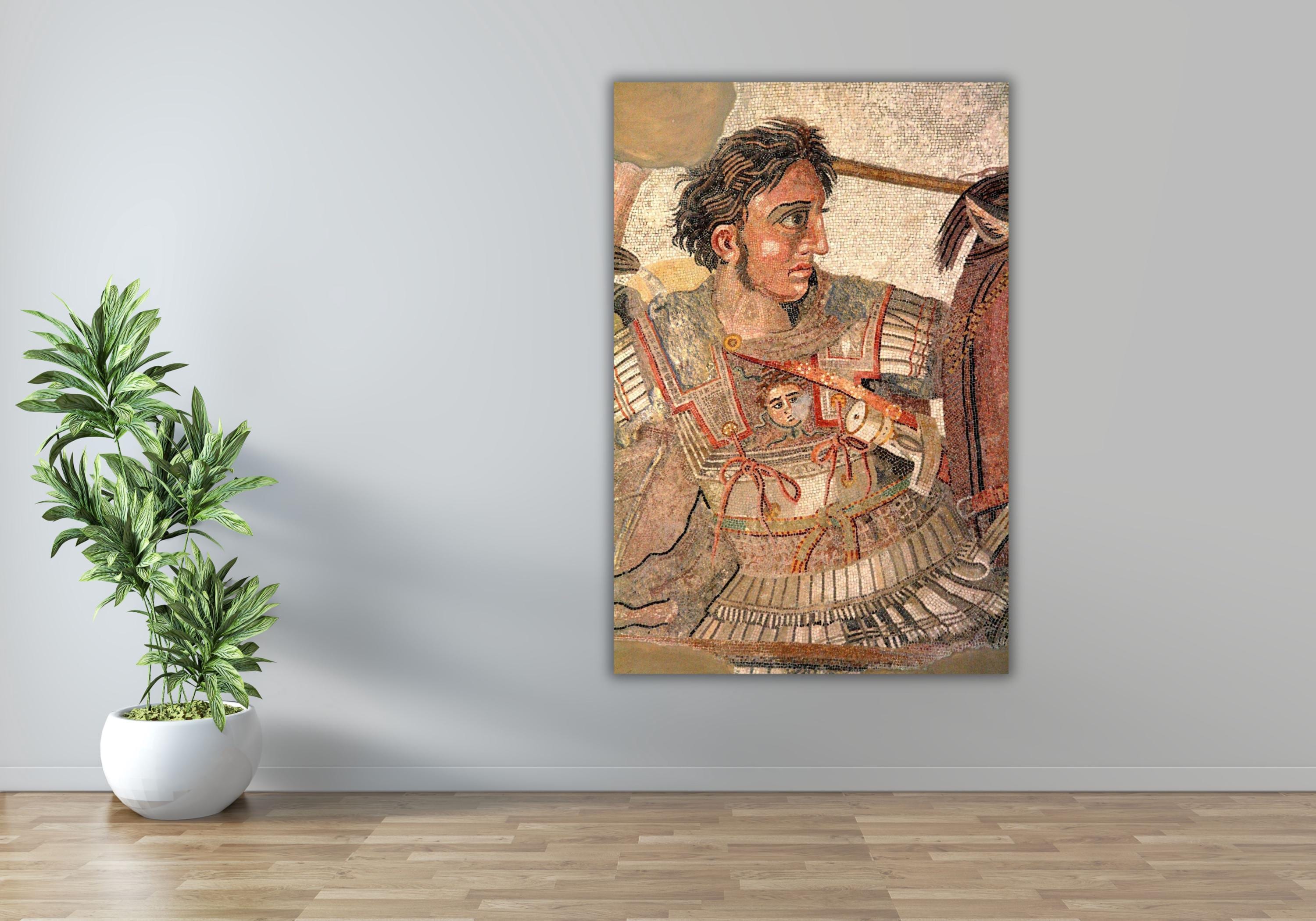 Battle of Issus Mosaic in Pompeii Poster Art Canvas Print,alexander the ...