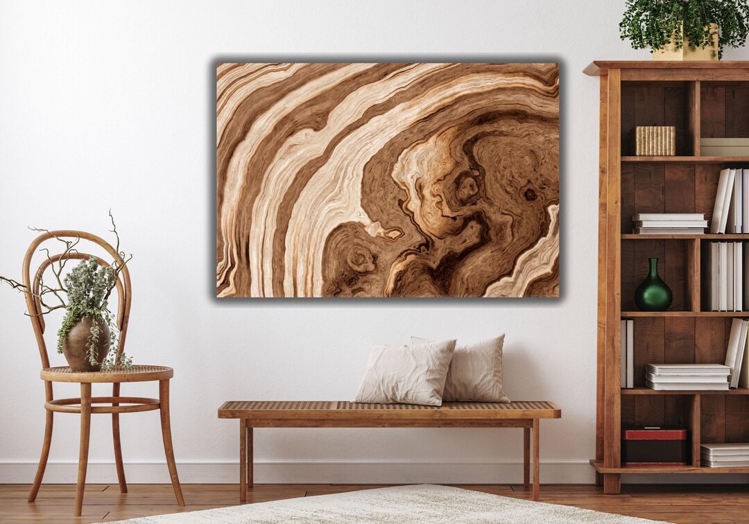 Tree Ring Roots Poster Art Canvas,tree Roots Texture Canvas Art,wood ...