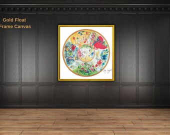 マルク・シャガール「パリ・オペラ座の天井」ポスター アート