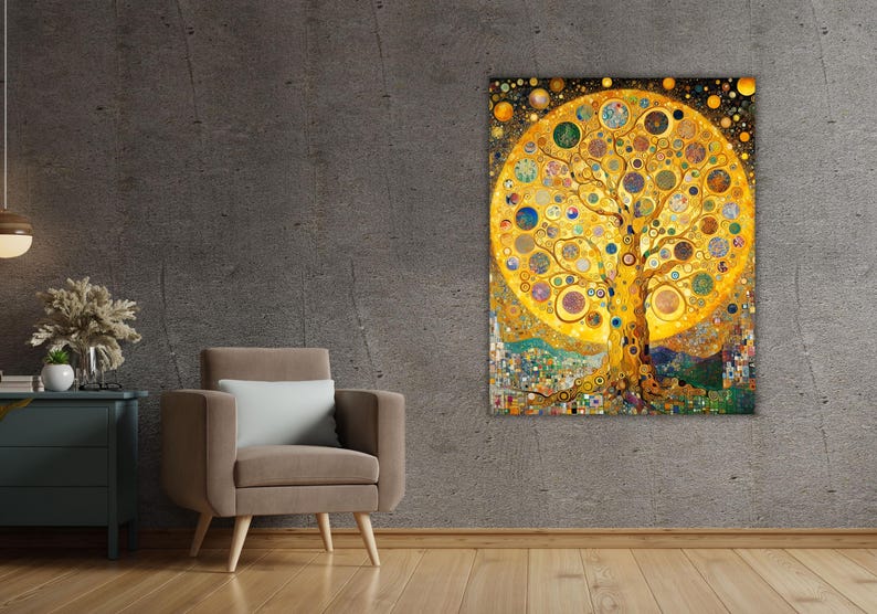 Gustav Klimt the Life of Tree Design Canvas Wall Art Print,gustav Klimt ...