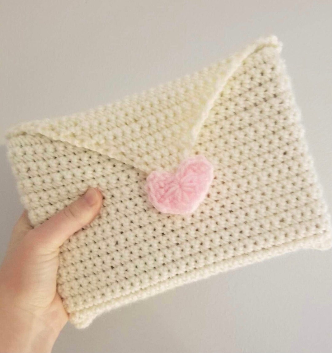 Crochet Love Letter Book Sleeve PDF Pattern, Crochet Pattern Etsy