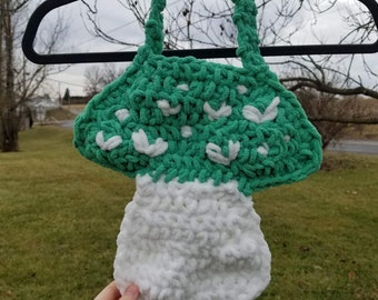 Toadstool Crochet Purse Pattern: Mushroom Bag with Tutorials (PDF)