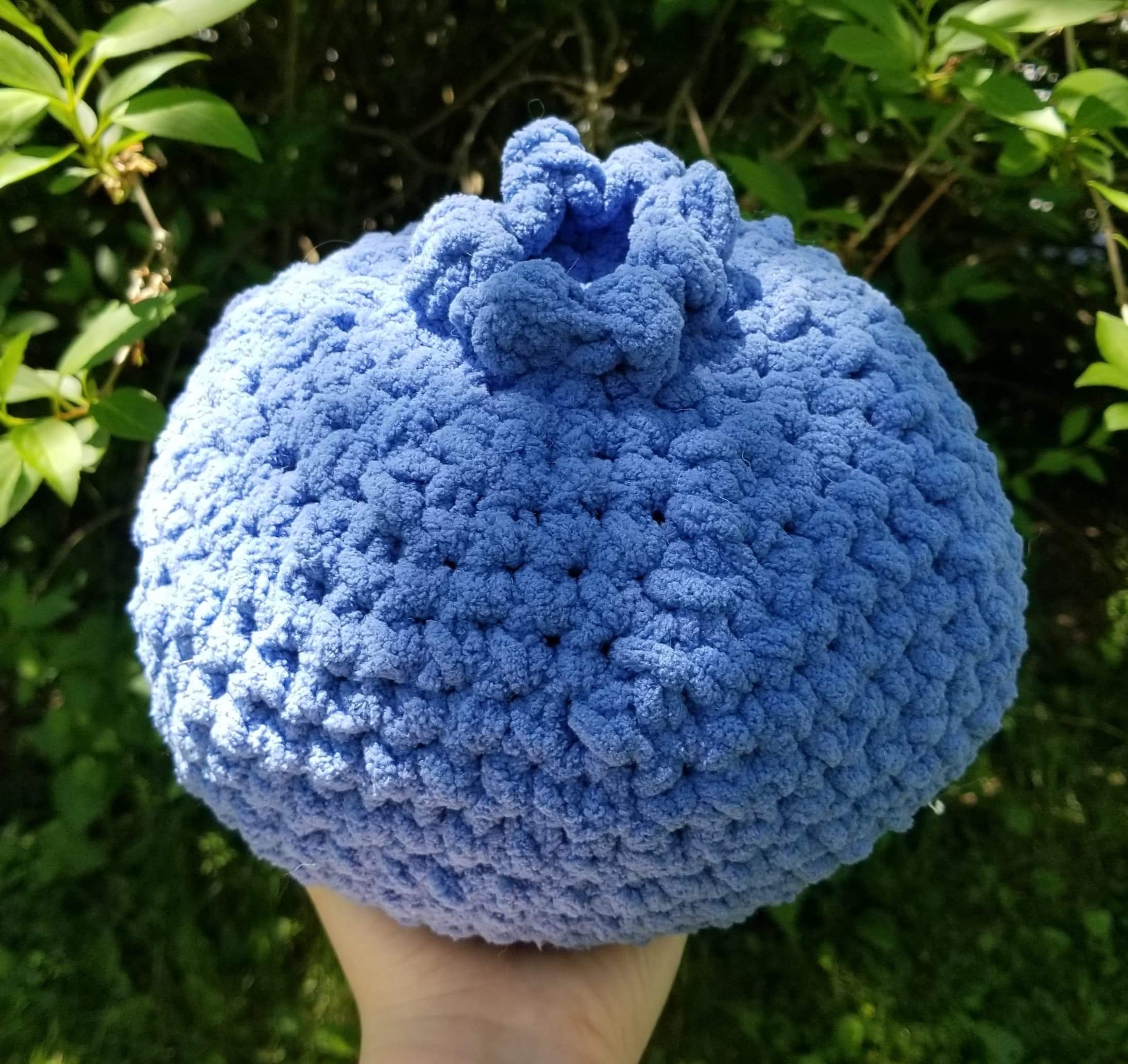Blueberry Throw Pillow Crochet Pattern PDF Download 