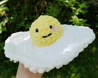 Kawaii Spiegelei Amigurumi Häkelanleitung