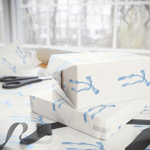 Elegant Ribbon Wrapping Paper, Gift Wrap for Birthdays, Weddings, Holidays, Special Occasions, Eco-Friendly, Handcrafted Design