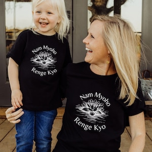 Nam Myoho Renge Kyo T-Shirt, Buddhist Chant, Family Matching Shirts, Group Tshirts, Butsudan, Gohonzon, Nichiren Buddhism, Kosen-Rufu, SGI
