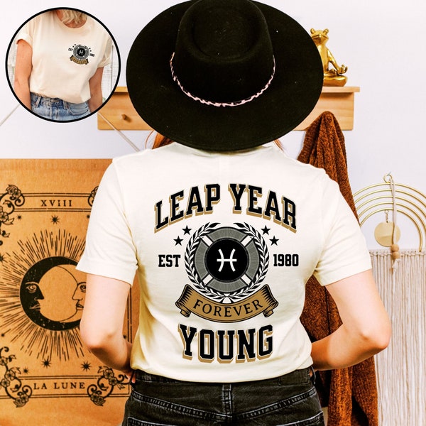 Custom Leap Year Shirt, Leap Year Birthday, Established Leap Day Sweater, Leap Day Tee, Forever Young 2/29, February Birthday, Birthday Gift