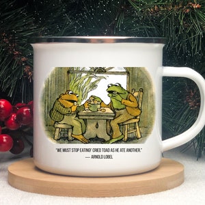 Frog And Toad Camping Mug, Vintage Classic Book Coffee Cup, Best Friends Frog and Toad, Kids Camping Mug, Gift for Children, Christmas Gifts