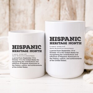 Hispanic Heritage Month Mug, Latino Heritage Month Gift Mug, Latino Gifts, Immigrant Heritage Month, Bilingual Coffee Cup, Latinx Heritage