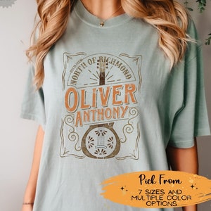 Rich Men North of Richmond Shirt, Oliver Anthony Shirts, Goochland Tshirts, Blue Collar Political Anthem T-Shirt, Country Music Concert Tee