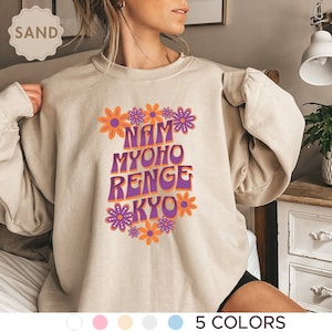 Nam Myoho Renge Kyo Sweatshirt, Buddhism Shirt, Family Matching Shirt, Group Tshirts, Butsudan, Gohonzon, Nichiren Buddhism, Kosen-Rufu, SGI