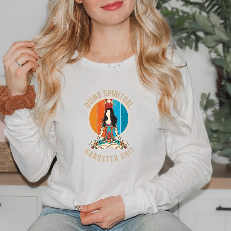 Spiritual Gangster Womens Longsleeve Shirt Women Meditation Top Cozy