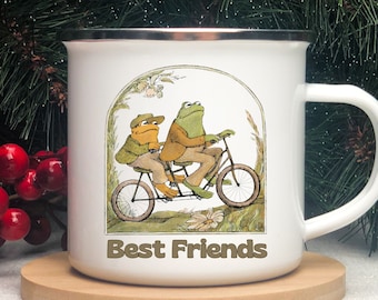 Frog And Toad Camping Mug, Vintage Classic Book Coffee Cup, Best Friends Frog and Toad, Kids Camping Mug, Gift for Children, Christmas Gifts