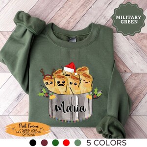 Personalized Tamales Sweatshirt, Custom Tamales T-shirt, Tis the Season for Tamales, Tamales Crew Sweater, Tamale Shirts, Feliz Navidad Tee