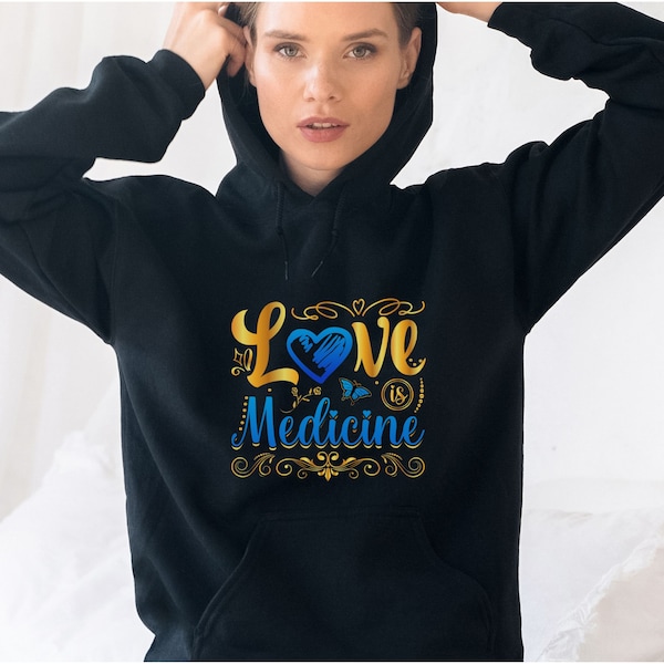 Love is Medicine Shirt Healing T-Shirt Dr Joe Dispenza Meditation Shirt Recovery Gift Retreat Shirt Heavily Meditated Top Gratitude Crew Tee