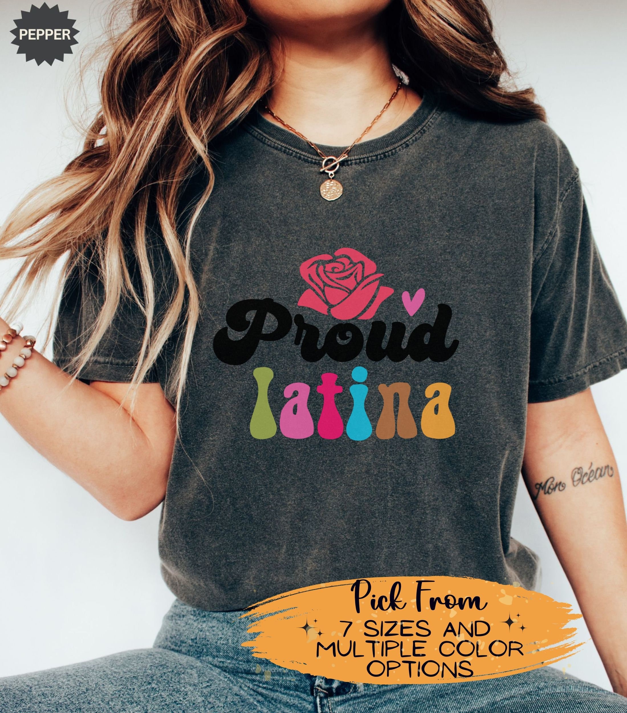 National Hispanic Heritage Month Messy Bun Latin Flags Women Sweatshirt