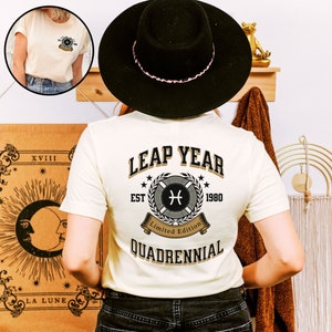 Custom Leap Year Shirt,  Personalized Leap Year Sweatshirt, Established Leap Day Sweater, Leap Day Tee, February Birthday, Birthday Gift