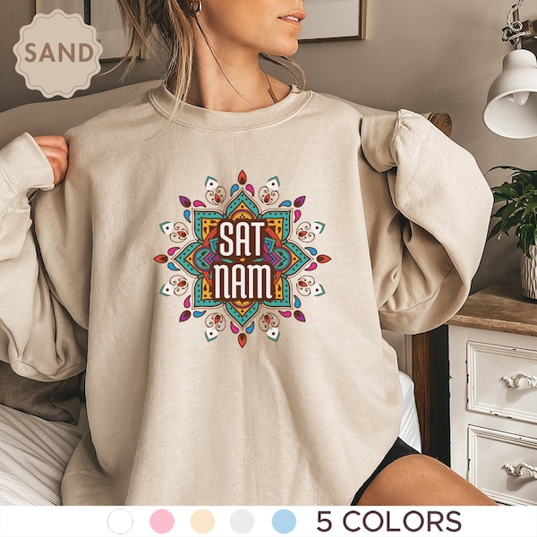 Sat Nam Sweatshirt, Kundalini Yoga Shirt, Mantra T-Shirt, Yoga Tshirt, Kundalini Clothing, Meditation Top, Yoga Tee, Yoga Gift, Gift for Her