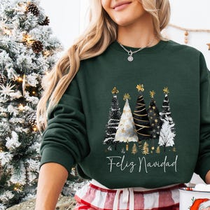 Feliz Navidad Sweatshirts, Mexican Christmas Sweatshirt, Spanish Christmas Sweaters, Latina Gift, Family Matching Sweater, Regalo de Navidad