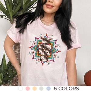 Nam Myoho Renge Kyo Mandala Shirt, Buddhism Mandala Sweater, Family Matching Shirt,  Butsudan, Gohonzon, Nichiren Buddhism, Kosen-Rufu, SGI